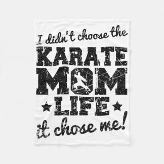 Vintage I Didn't Choose The Karate Mom Life It Cho Fleece Blanket