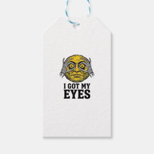 Vintage I Got My Eyes Funny Halloween Shirt Design Gift Tags