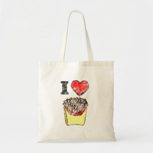 Vintage I Heart French Fries Tote Bag