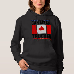 Vintage I Identify As A Canadian Trucker Freedom C Hoodie