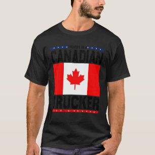 Vintage I Identify As A Canadian Trucker Freedom C T-Shirt