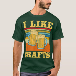 Vintage I Like Crafts Beer  T-Shirt