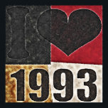 Vintage I love 1993 - Pop Art Poster<br><div class="desc">I love the 1930s</div>