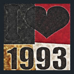 Vintage I love 1993 - Pop Art Poster<br><div class="desc">I love the 1930s</div>