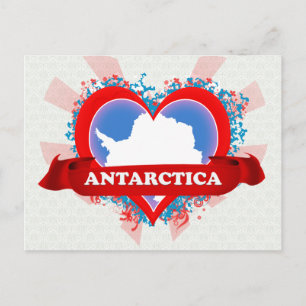 Vintage I Love Antarctica Postcard