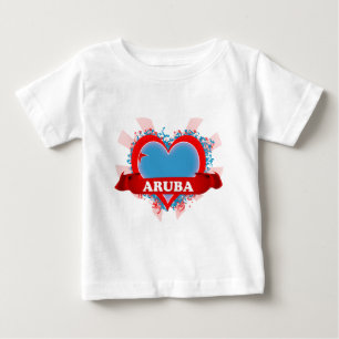 Vintage I Love Aruba Baby T-Shirt