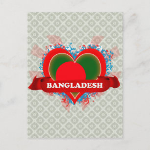 Vintage I Love Bangladesh Postcard