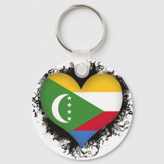 Vintage I Love Comoros Keychain