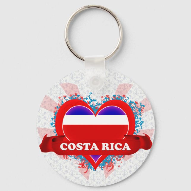 Vintage I Love Costa Rica Keychain (Front)
