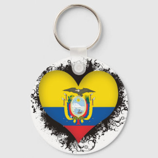 Vintage I Love Ecuador Keychain