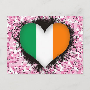 Vintage I Love Ireland Postcard