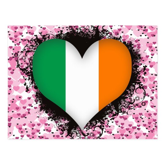 Vintage I Love Ireland Postcard