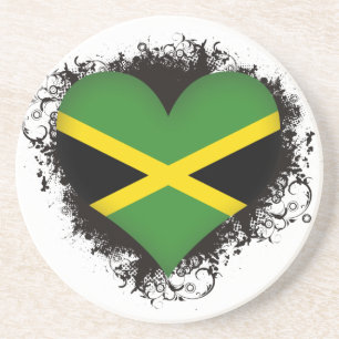 Vintage I Love Jamaica Coaster