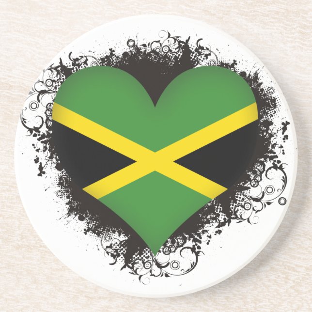 Vintage I Love Jamaica Coaster (Front)