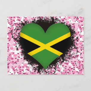 Vintage I Love Jamaica Postcard