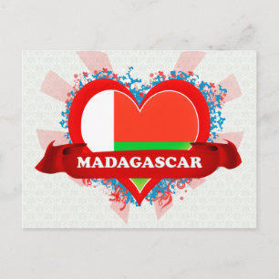 Vintage I Love Madagascar Postcard