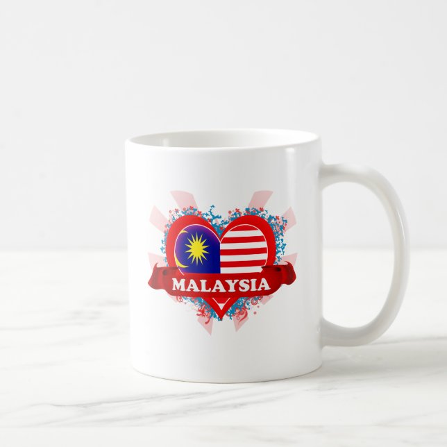 Vintage I Love Malaysia Coffee Mug (Right)