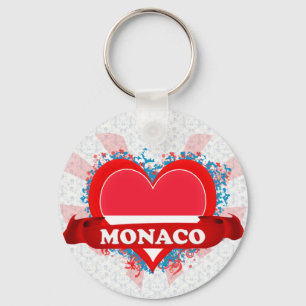 Vintage I Love Monaco Keychain