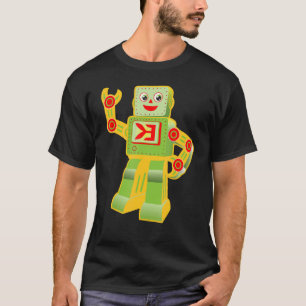 Vintage I Love Robots Robotics Engineer Technician T-Shirt