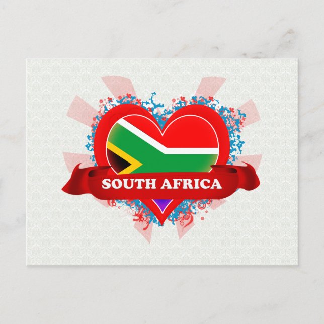 Vintage I Love South Africa Postcard (Front)