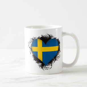 Vintage I Love Sweden Coffee Mug