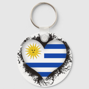 Vintage I Love Uruguay Keychain