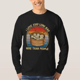 Vintage I Love Xiao Long Bao More Than People Xiao T-Shirt