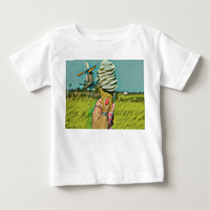 Vintage ice cream artwork baby T-Shirt