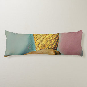 Vintage ice cream cone body pillow