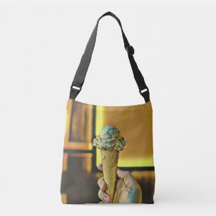Vintage ice cream cone crossbody bag