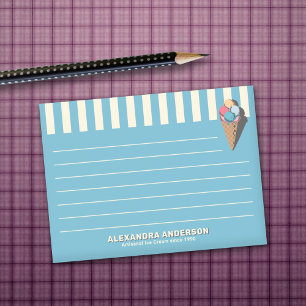 Vintage Ice Cream Cone Post-it Notes