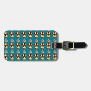 Vintage Ice Cream Sundae Luggage Tag