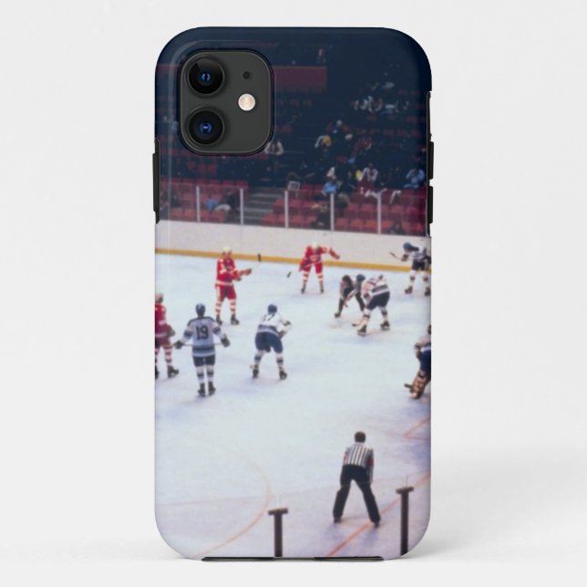 Vintage Ice Hockey Match Case-Mate iPhone Case (Back)