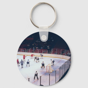Vintage Ice Hockey Match Keychain