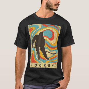 Vintage Ice Hockey Sport Retro Poster T-Shirt