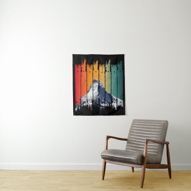 VINTAGE ICE MOUNTAIN COLD MOUNTAINS TAPESTRY (In Situ)