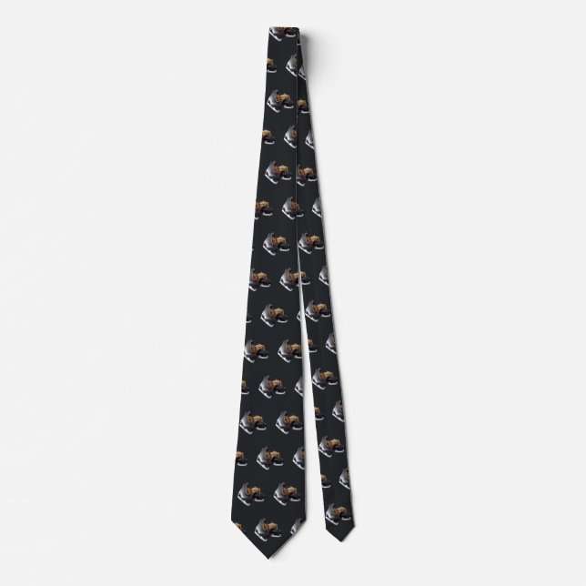Vintage Ice Skates Tie (Front)