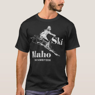 Vintage Idaho  Schweitzer Skiing  T-Shirt