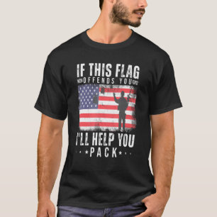 Vintage If This Flag Offends You I'll Help You Pac T-Shirt