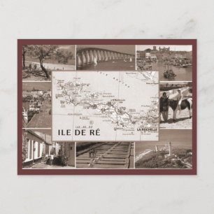 Vintage, Ile de Re Postcard