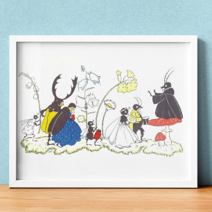 Vintage Illustration by Else Wenz Vietor  Poster
