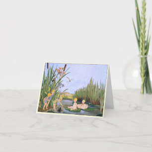 Vintage Illustration by Freddie Langeler Thank You Card