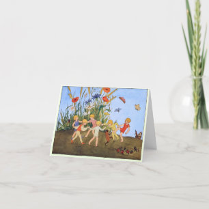 Vintage Illustration by Freddie Langeler Thank You Card