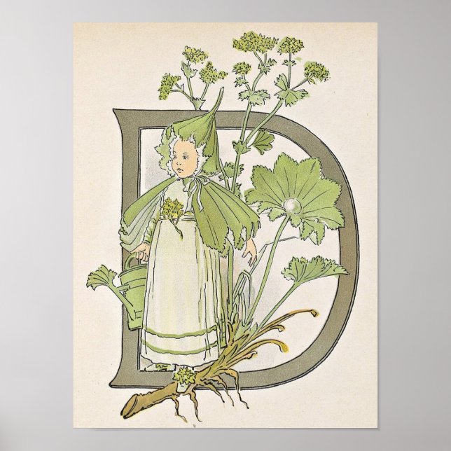 Vintage Illustration by Ottilia Adelborg Poster (Front)