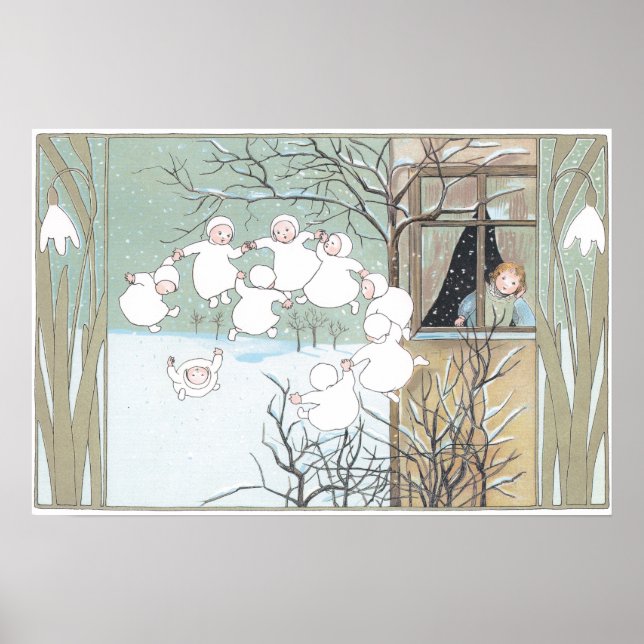 Vintage Illustration by Sibylle Von Olfers Poster (Front)