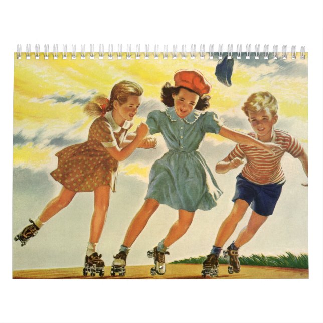 Vintage Illustration Children Calendar (Cover)