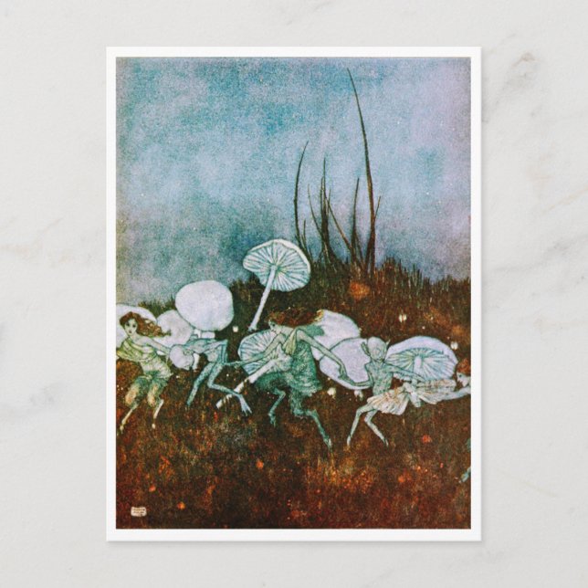 Vintage Illustration Edmund Dulac Tempest Postcard (Front)