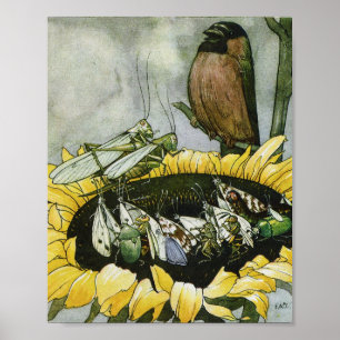 Vintage Illustration Else Wenz Vietor Poster