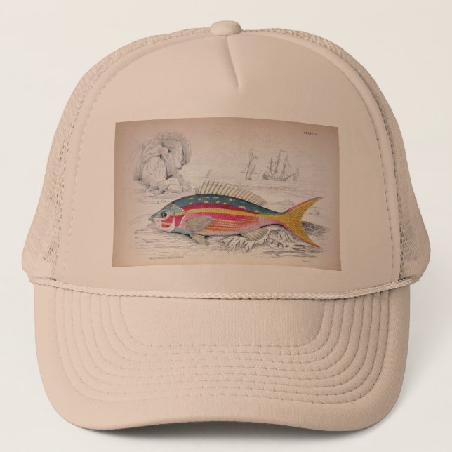 Vintage Illustration Fisherman's Hat (Front)
