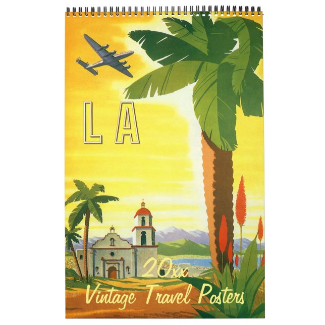 Vintage Illustration International Travel Posters Calendar (Cover)